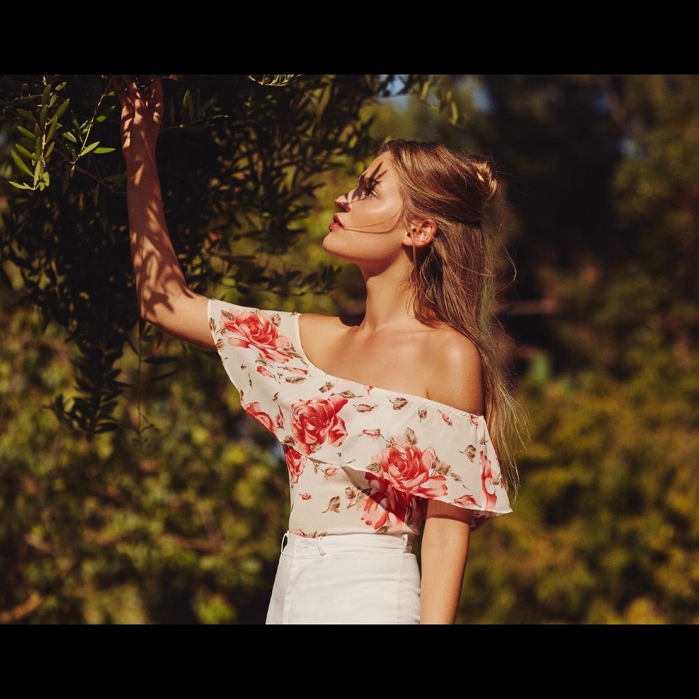 Reformation Birdie Top, Primrose